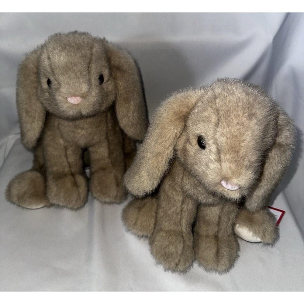 New Douglas Plush Cuddle Toys Bunnies Lot 2 pcs Soft 24 months up Stuffed Animal